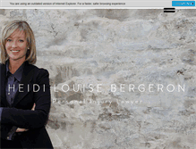 Tablet Screenshot of heidibergeron.com